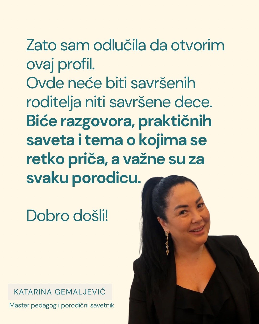 Katarina Gemaljević, master pedagog i porodični savetnik